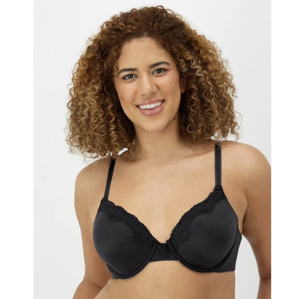 Comfort Devotion T- Shirt Convertible Underwire Bra, Full Coverage - Black - 34C